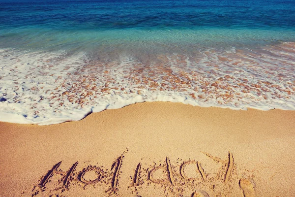 Piękna Plaża Ocean Filtr Instagram — Zdjęcie stockowe