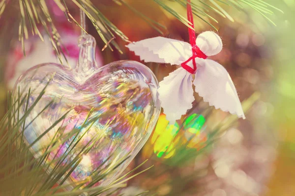 Beautiful Traditional Christmas Decor Closeup — Stock Photo, Image