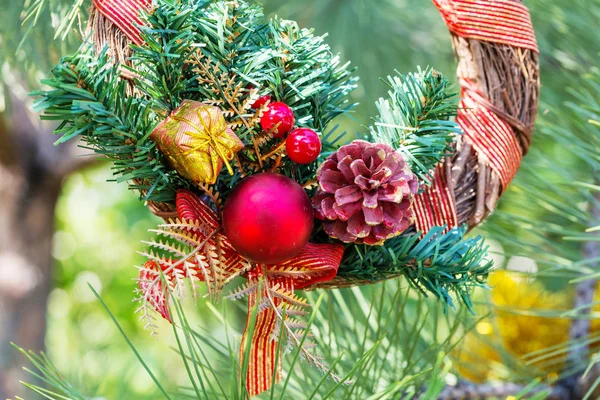 Güzel geleneksel Noel dekor yakın plan