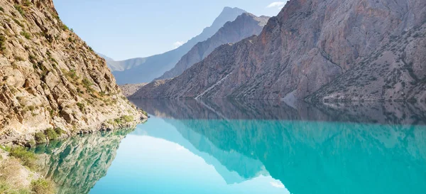 Bellissimo Lago Sereno Nelle Montagne Fann Ramo Pamir Tagikistan — Foto Stock