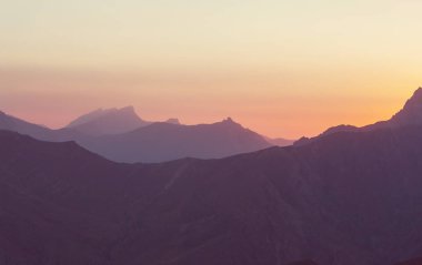 Güzel manzara Fann dağlar, Tacikistan