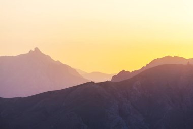 Güzel manzara Fann dağlar, Tacikistan