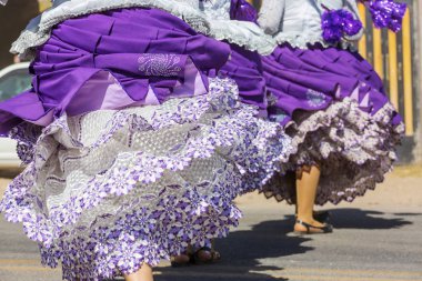 Otantik Perulu dans yakın çekim 