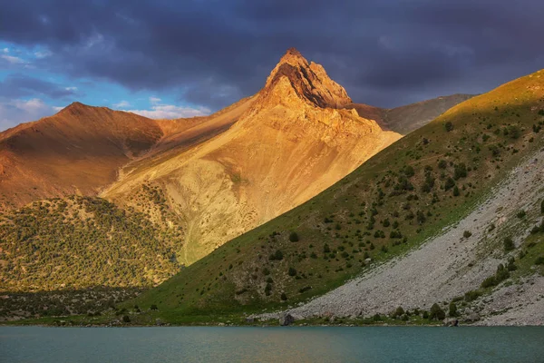 Hermoso Paisaje Las Montañas Fanns Tayikistán — Foto de Stock