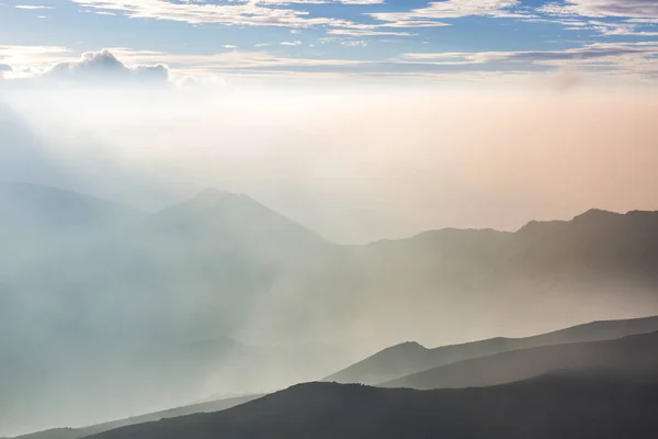 Krásná Scéna Východu Slunce Sopce Haleakala Ostrov Maui Havaj — Stock fotografie