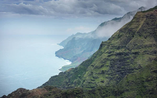 Belle Scène Tunnels Beach Sur Île Kauai Hawaï États Unis — Photo