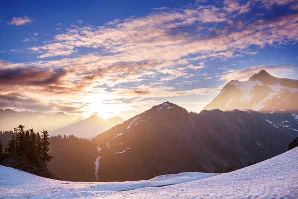 Mount Shuksan Washington Amerikai Egyesült Államok — Stock Fotó