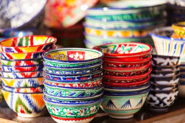 Güzel el yapımı seramik Özbekistan, Orta Asya