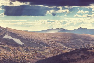 Colorado 'daki Dağ Manzarası Rocky Dağları, Colorado, ABD.