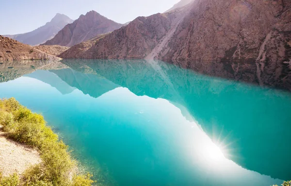 Hermoso Lago Sereno Las Montañas Fanns Rama Pamir Tayikistán — Foto de Stock