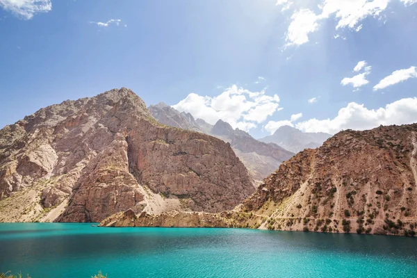 Beau Lac Serein Dans Les Montagnes Fanns Branche Pamir Tadjikistan — Photo