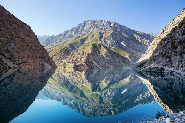 Schöner Ruhiger See Fanns Gebirge Pamirarm Tadschikistan — Stockfoto