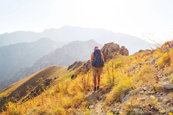 Escursione Nelle Montagne Del Chimgan Uzbekistan — Foto Stock