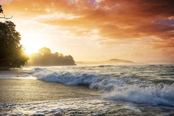Schöne Tropische Pazifikküste Costa Rica — Stockfoto