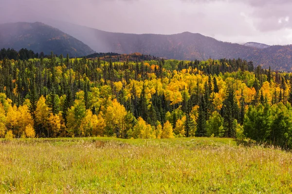 Late Autumn Season Mountains Stock Picture