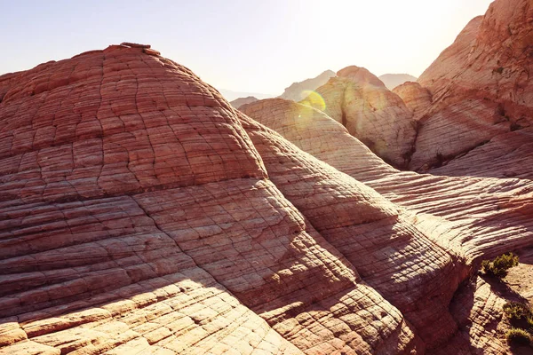ユタ州での砂岩の形成 ヤント フラット — ストック写真