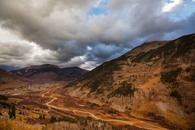 Colorado, ABD 'de renkli bir sonbahar. Sonbahar sezonu.