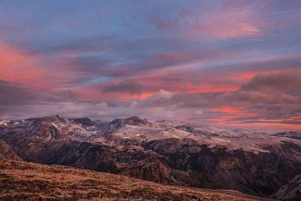 Beartooth Geçidi Nin Güzel Manzarası Shoshone Ulusal Ormanı Wyoming Abd — Stok fotoğraf