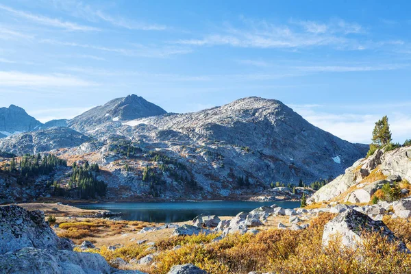 Hike Wind River Range Wyoming Usa Autumn Season — Stock Photo, Image