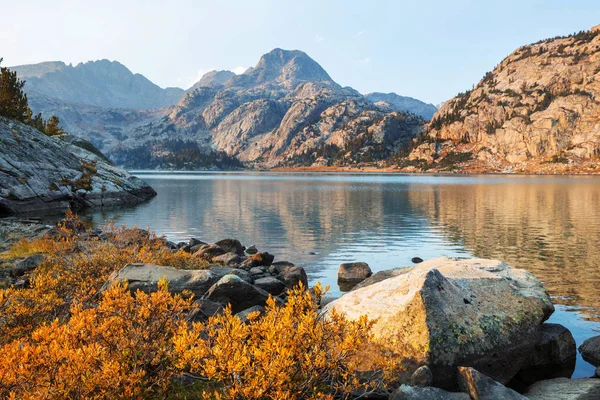 Caminata Wind River Range Wyoming Estados Unidos Temporada Otoño — Foto de Stock