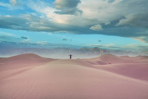 Kirándulás Homok Sivatagban — Stock Fotó
