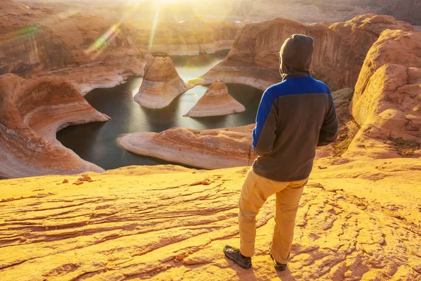 Reflection Canyon Powell Lake Usa — Stock Photo, Image