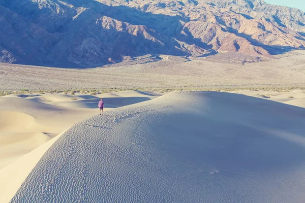 Wydmy Death Valley National Park California Stany Zjednoczone Ameryki — Zdjęcie stockowe