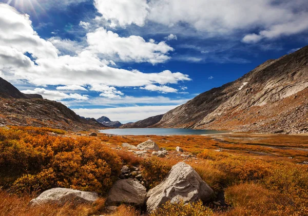 Hike Wind River Range Wyoming Usa Autumn Season — Stock Photo, Image