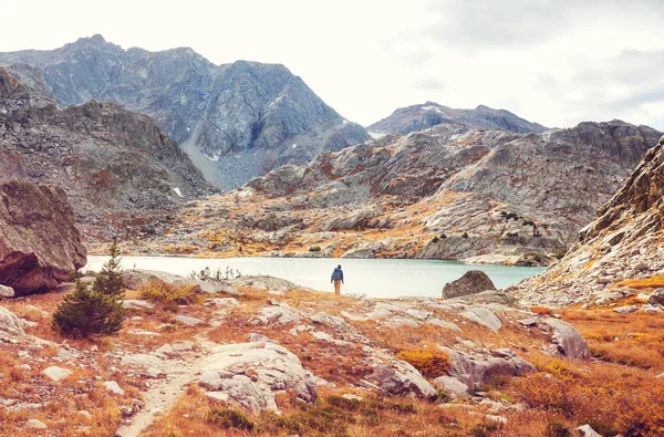 Hike Wind River Range Wyoming Usa Podzimní Období — Stock fotografie