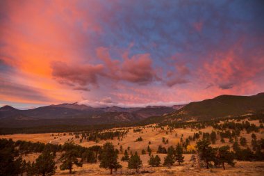 Rocky Dağları Colorado doğal görünümü 