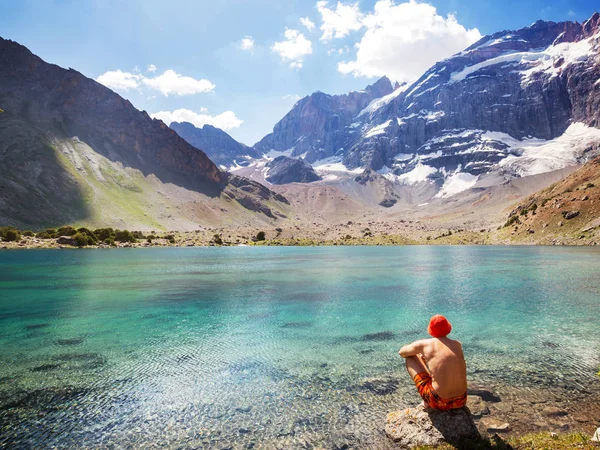 Hermoso Lago Sereno Las Montañas Fanns Rama Pamir Tayikistán —  Fotos de Stock