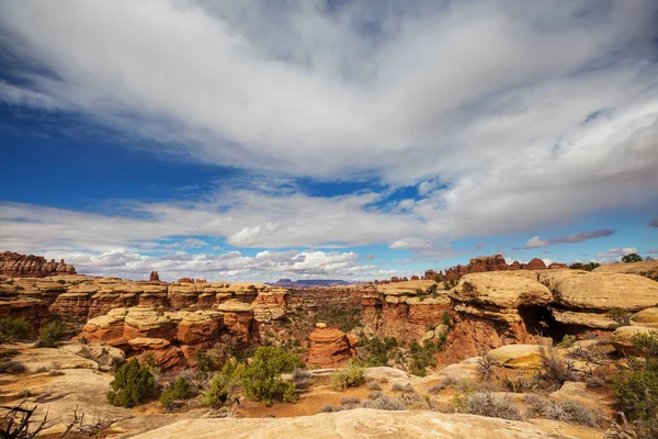 Caminata Parque Nacional Canyonlands Utah — Foto de Stock