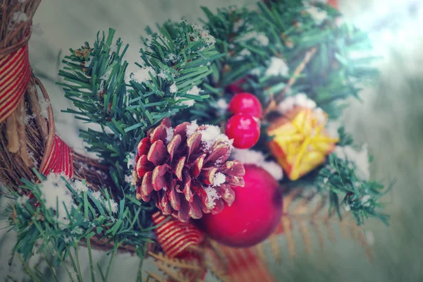 Hermosa Decoración Tradicional Navidad Primer Plano —  Fotos de Stock