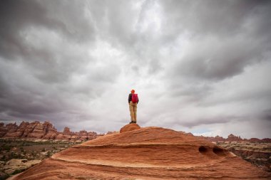 Utah dağlarda yürüyüş