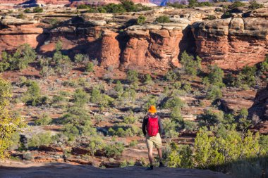 Utah dağlarda yürüyüş