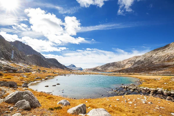 Caminata Wind River Range Wyoming Estados Unidos Temporada Otoño —  Fotos de Stock