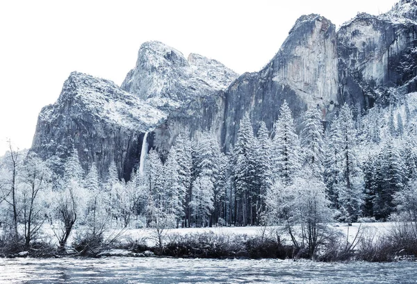 Temporada Invierno Parque Nacional Yosemite California —  Fotos de Stock