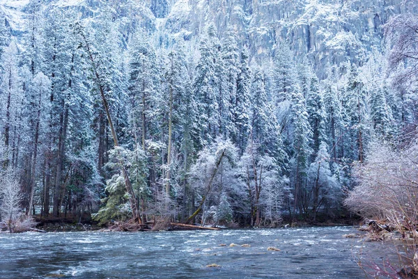 美国加利福尼亚约塞米蒂国家公园冬季 — 图库照片