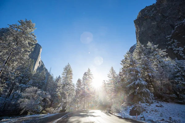 Época Inverno Parque Nacional Yosemite Califórnia Eua — Fotografia de Stock