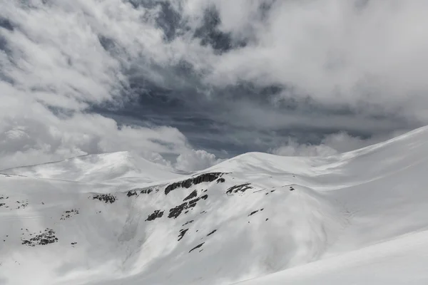Sněhem Pokryté Hory Zimním Období — Stock fotografie