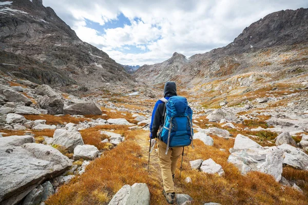 Caminata Las Montañas Otoño — Foto de Stock