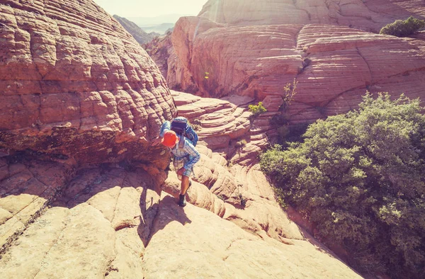 Hike Utah Mountains — Stock Photo, Image