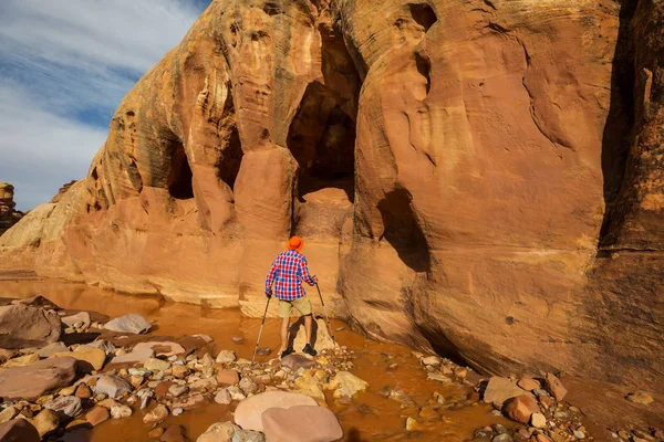 Caminhada Nas Montanhas Utah — Fotografia de Stock