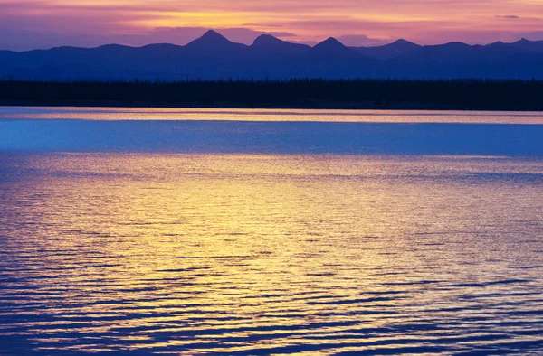 Houten Promenade Langs Geiser Velden Yellowstone National Park Verenigde Staten — Stockfoto