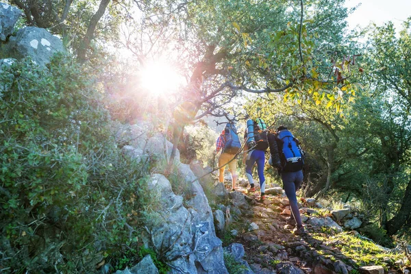 Türkiye Dağlarındaki Güzel Doğa Manzaraları Lycian Tarzı Yürüyüşçüler Arasında Meşhurdur — Stok fotoğraf