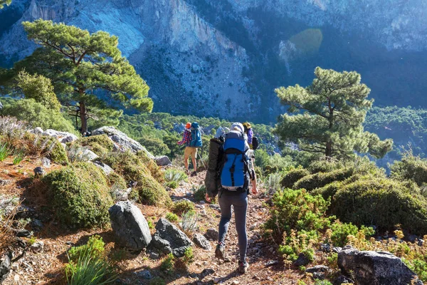 Schöne Naturlandschaften Den Bergen Der Türkei Lykischer Weg Ist Unter — Stockfoto