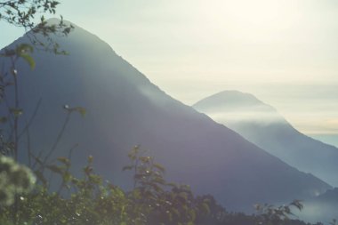 Güzel volkanlar Guatemala, Orta Amerika 'da manzara