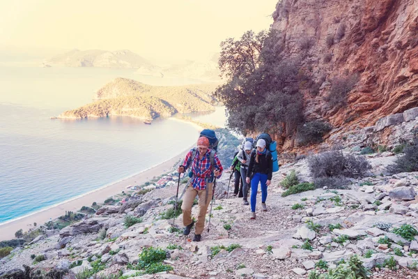 Hermosos Paisajes Naturales Las Montañas Turquía Lycian Camino Famoso Entre —  Fotos de Stock