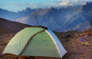 Fanns Dağları 'nın güzel manzarası, Tacikistan