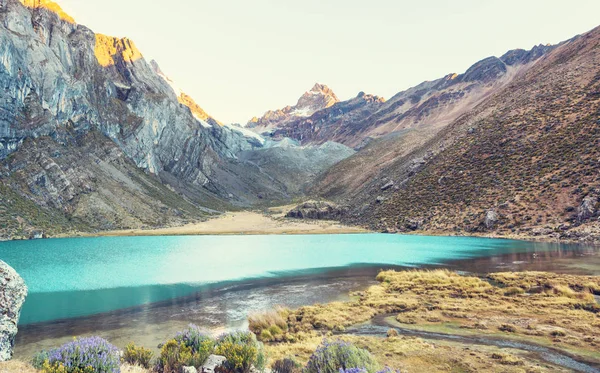 Beautiful Mountains Landscapes Cordillera Huayhuash Peru South America — Stock Photo, Image